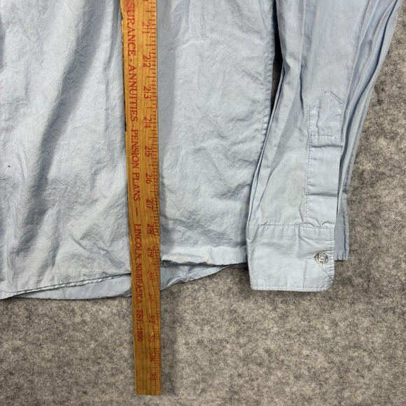 Marithe Francois Girbaud Button Shirt Mens 3XL Blue Long Sleeve - Picture 3 of 9